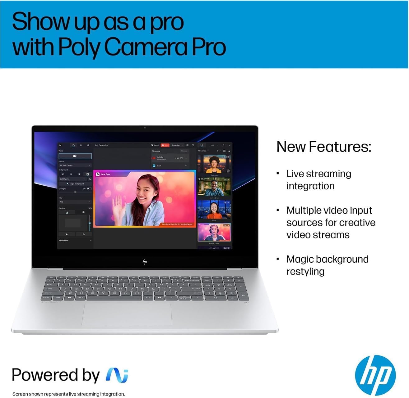 HP OmniBook 7 (Next Gen Envy 17) AI Laptop, 17.3' FHD Touchscreen, Intel Core Ultra 7 258V, 32GB DDR5 RAM, IST Computer Customized 512GB/1TB/2TB SSD, ARC 140V GPU (16GB), 5MP IR Webcam, Win 11 Pro