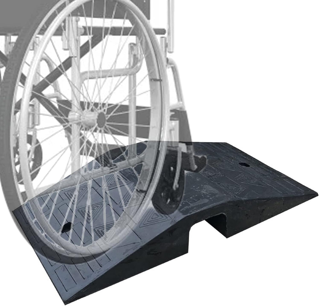 JYDQM Wheelchair Ramp Portable Rubber Ramps for Door Threshold 4. 3 Inch Rise, Portable Entry Ramps for Doorways, Wheelchair Bridge Ramp for Scooter Electric Wheelchairs, YWCG2003647