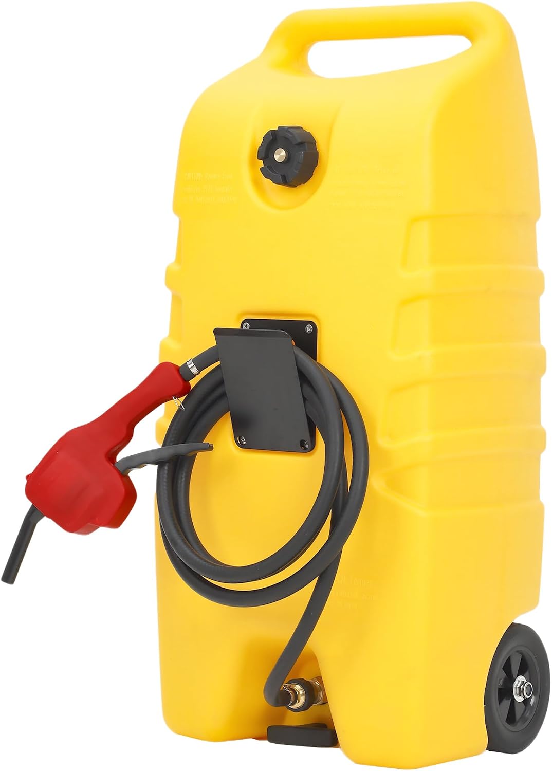 Garvee 14 Gallon Gas Caddy, 57L Portable Fuel Tank and Fuel Transfer Pump with 10-Foot Hose for Lawn Mower, Farm, Marine, and Home Use