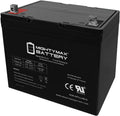 ML75-12 - 12 Volt 75 AH, Nut and Bolt (NB) Terminal, Rechargeable SLA AGM Battery