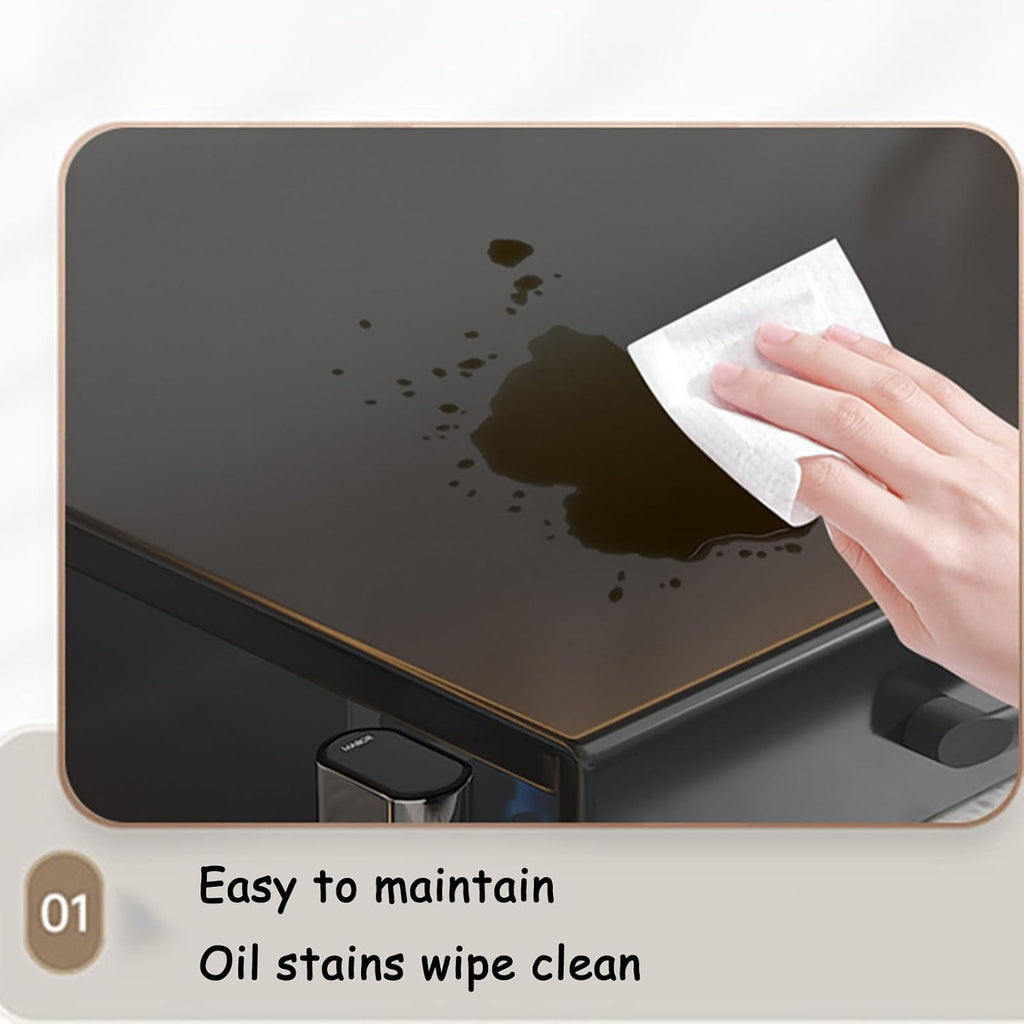 Gas Stove Cover Board 30 Inch Stovetop Cover Induction Cooktop Holder L Folded Edge for Counter Space, Sink, Rv and Electric(80x48x7cm)