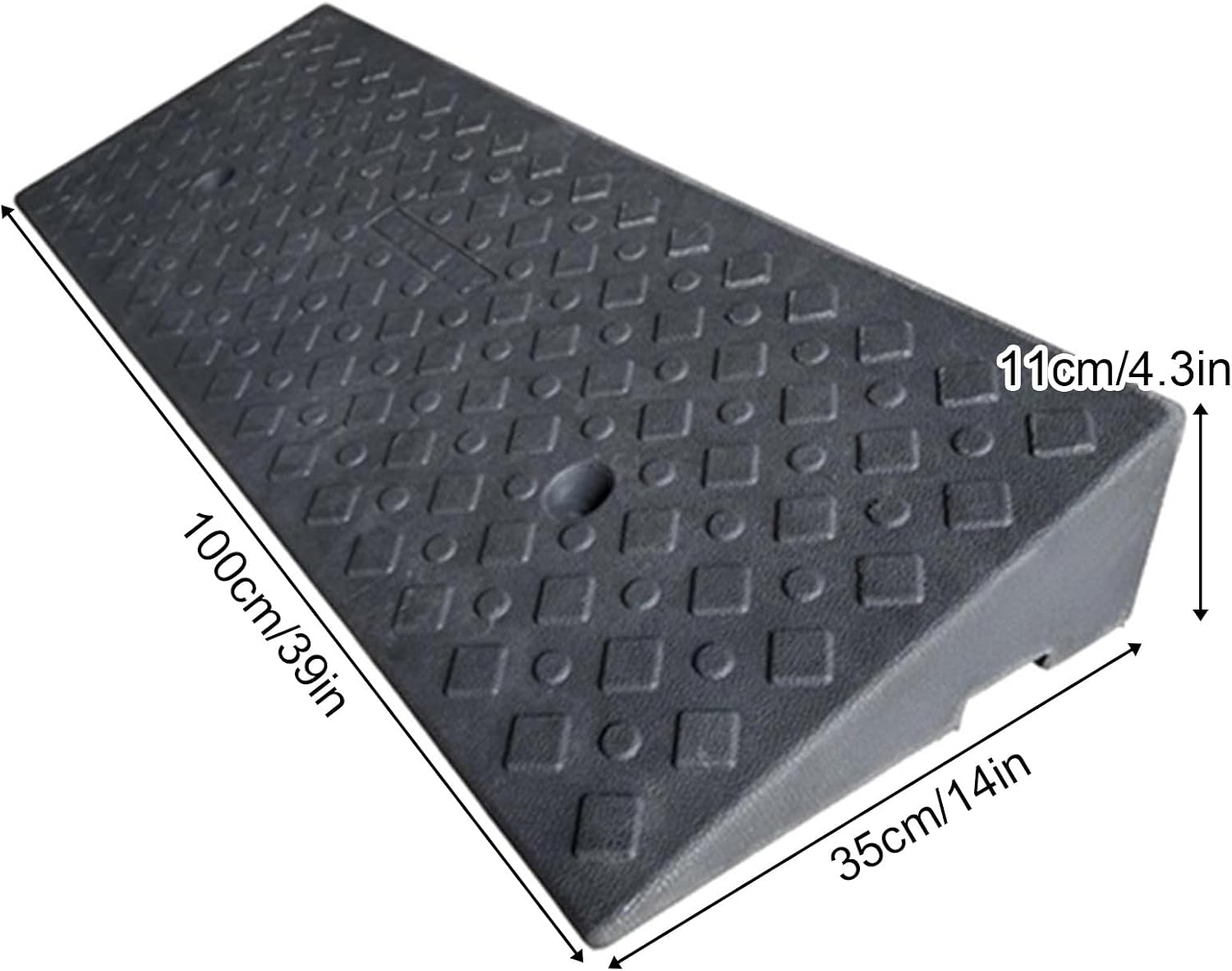 Curb Ramp, Strong Load-Bearing Capacity, Easy Installation, Threshold Ramp for Wheelchairs, Bikes, Sidewalk, Motorcycles(35 * 11cm/14 * 4.3in)