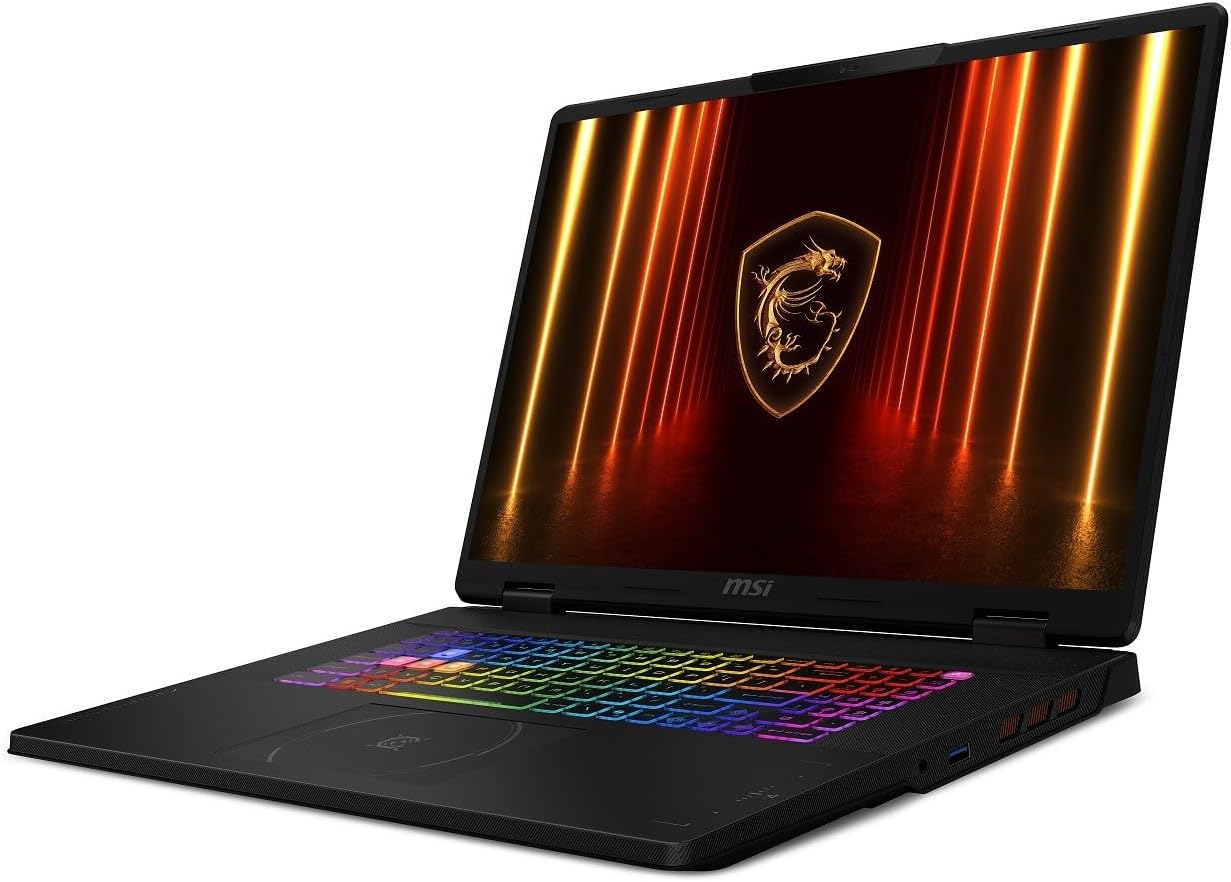 msi Crosshair Gaming Laptop: 18' WQXGA 2560x1600 240Hz • Intel Core Ultra 9 275HX • 64 GB DDR5 SDRAM • 4 TB NVMe SSD • W11P • Wi-Fi 6E Numeric Keypad Thunderbolt 4 • NVIDIA GeForce RTX 5070