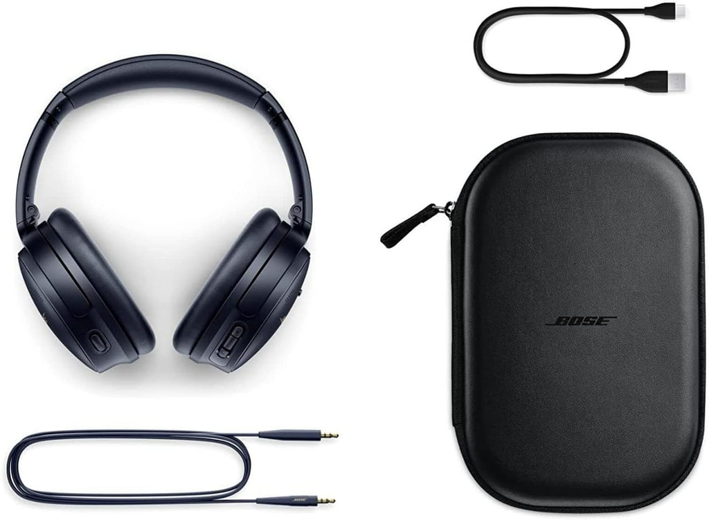 Bose QuietComfort 45 Bluetooth Wireless Noise Cancelling Headphones, Midnight Blue - Limited Edition (Renewed)