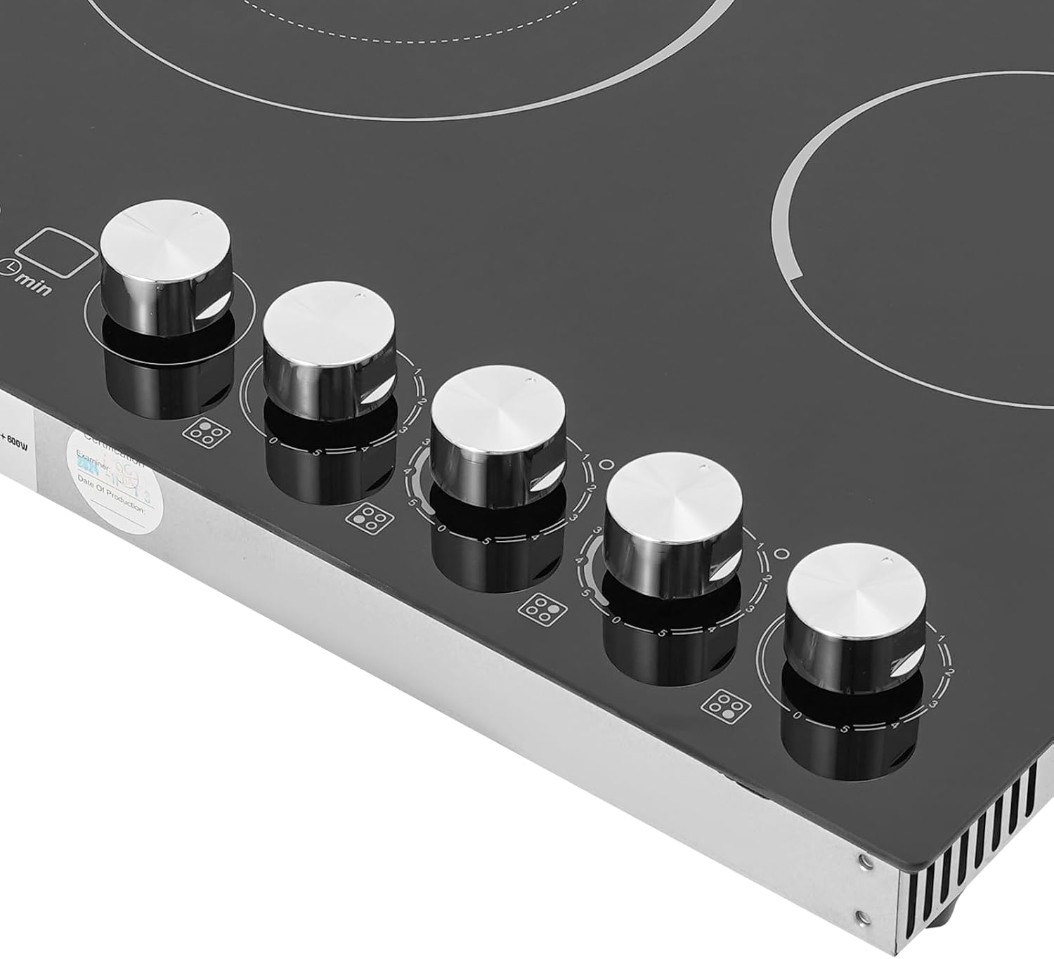 Electric Ceramic Cooktop 4 Burners, 110V Electric Stove Top Firepower Gears Adjustable with LED Display&Child Safety Lock, for Kitchen Hotel Restaurant (4-Burners, C43-MS)