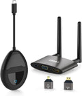 Wireless USB C HDMI Transmitter and Receiver 4K, Dual Transmit Ports, HDMI & VGA Dual Screens, 2.4/5G Streaming Smooth Video/Audio Extender 165FT/50M for Mac, Cable Box,Phone, Laptop,Blu-ray