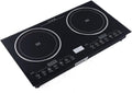 Electric Cooktop,Ceramic Cooktop,Touch-adjustable Control Built-in Radiant Stove,Portable Electric Induction Cooker with 2 Burners