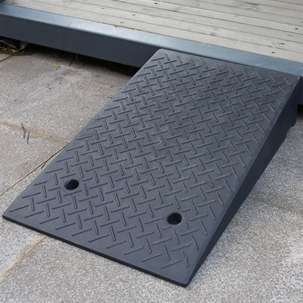 Curb Ramps, Anti-Slip Rubber Threshold Ramps, Car Ramps with Access for Cars, Motorcycles, Wheelchairs, Scooters, Trolleys(3.5in/9cm)