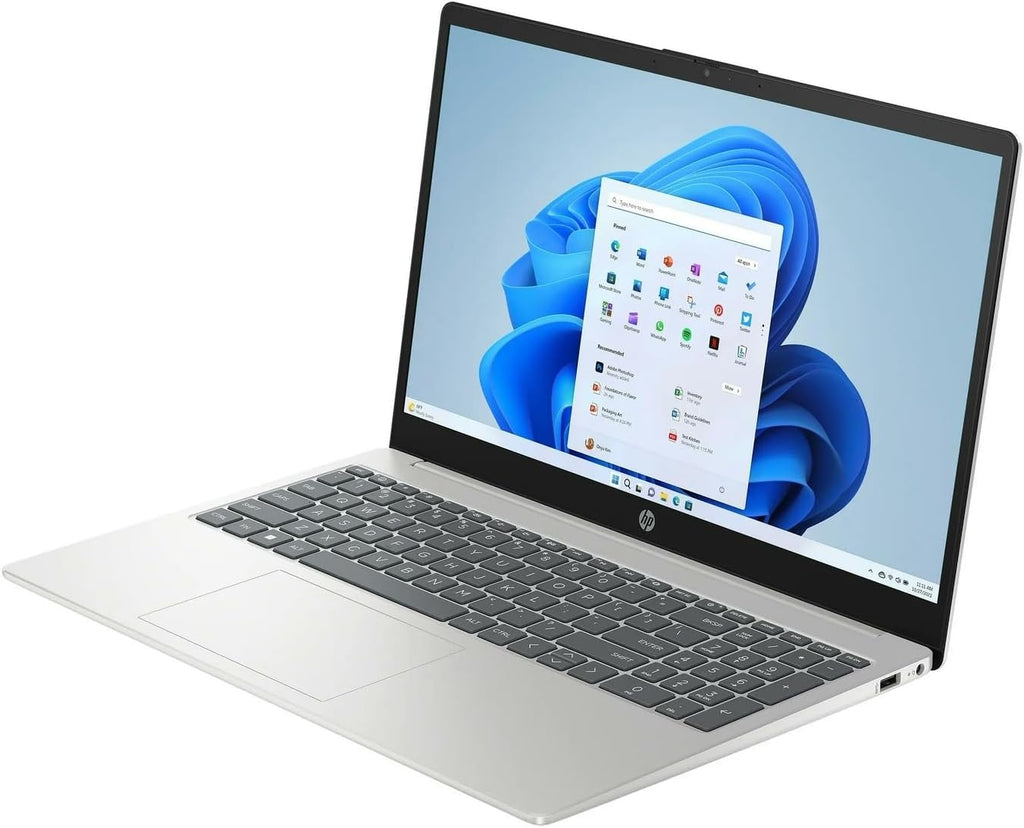 HP 15.6' FHD Laptop for Business and Students, Intel 10-Core i5-1235U, Anti-Glare Display, 32GB RAM, 1TB SSD, KeyPad, WiFi 6, Webcam, USB-C, 500GB Portable Storage Hub, Win 11 Pro, Natural Silver