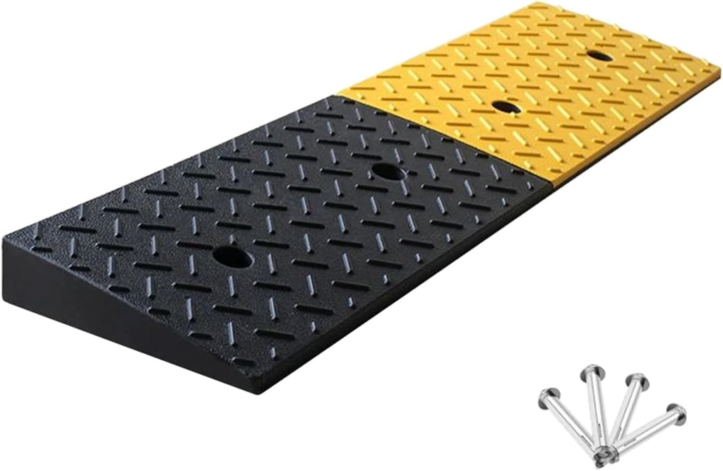 Heavy Duty Rubber Curb Ramps, Threshold Ramps, Driveway Ramps for Cars Forklifts Trucks Motorcycles Bikes Wheelchairs(1.6'/4cm)
