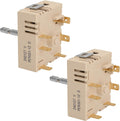 This DG44-01006B/PER001-12D two-position rotary switch is compatible with Samsung gas stove control panels and can be used to replace and repair gas stove components - 2-pack