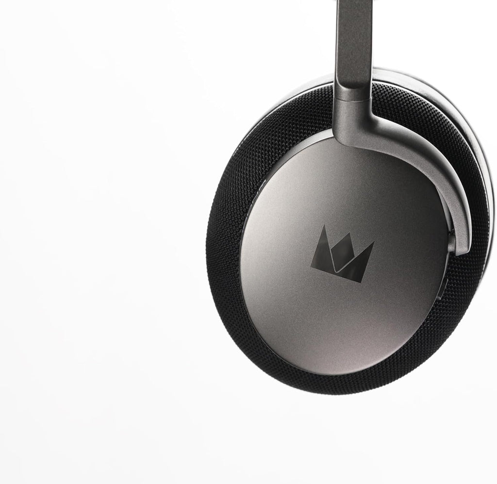 Noble Fokus Apollo Over-Ear Wireless Headphones, Hybrid Active Noise Cancellation(ANC), Luxurious Materials, 80h Battery Life，Bluetooth 5.3 Silver Gray