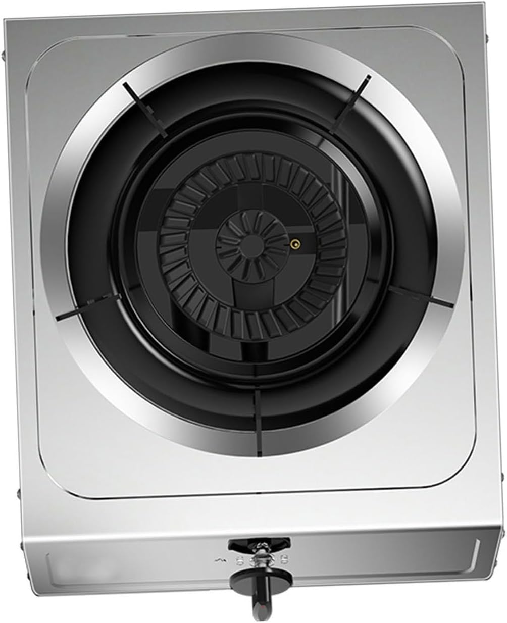 Single Burner,4.5kw Stainless Steel Gas Stove,Tabletop Burner,Thermocouple Protection,Suitable for Apartments,Indoors (Size : LPG), 18648