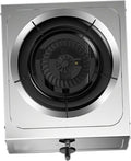 Single Burner,4.5kw Stainless Steel Gas Stove,Tabletop Burner,Thermocouple Protection,Suitable for Apartments,Indoors (Size : LPG), 18648