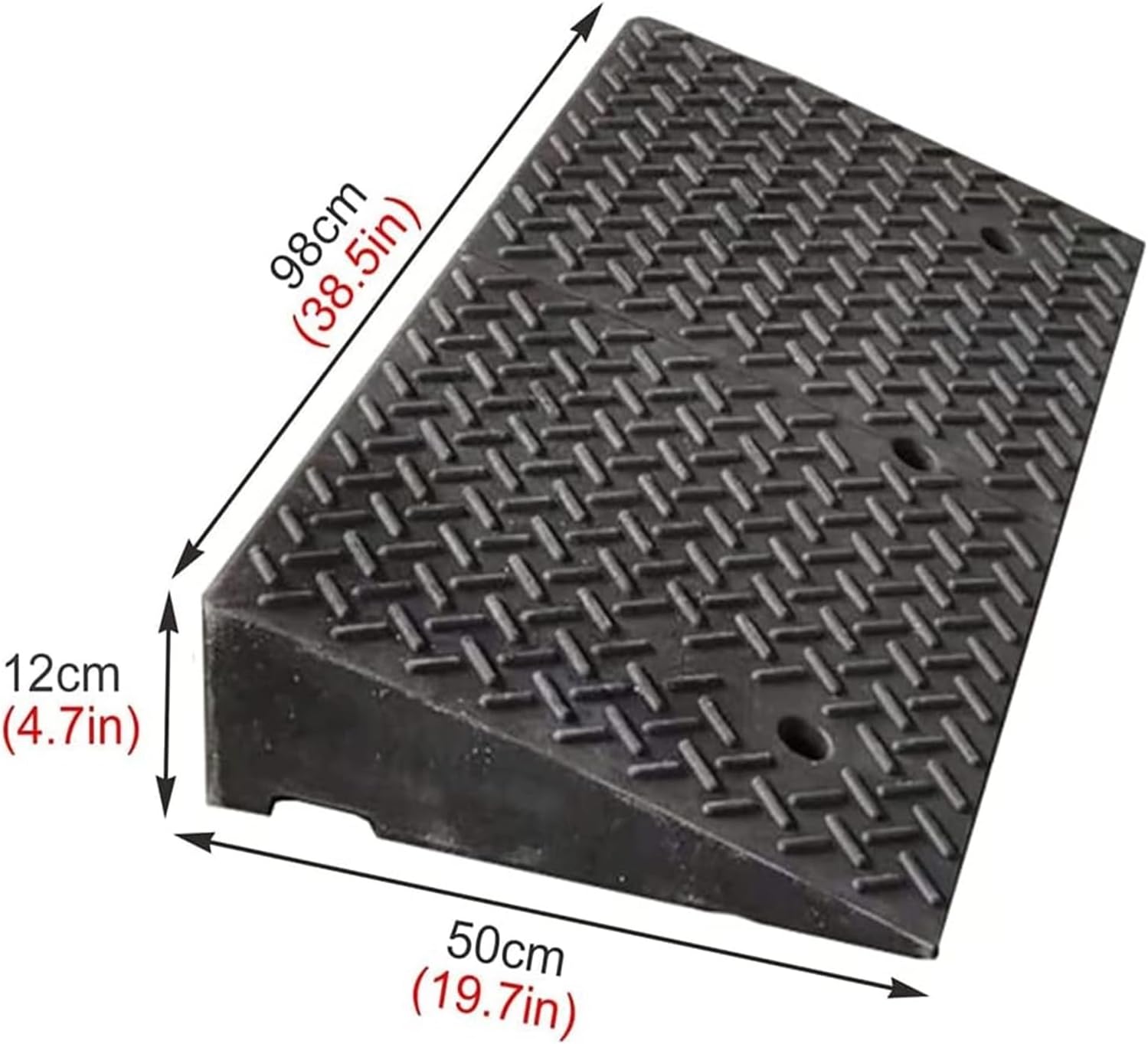 Threshold Ramp Wheelchair Ramp Heavy Duty Rubber Threshold Ramp Non-Slip Scooter Ramp Portable Kerb Ramps for Garage Parking Handicap Ramps Anti-Slip (Size : 18cm/7in)