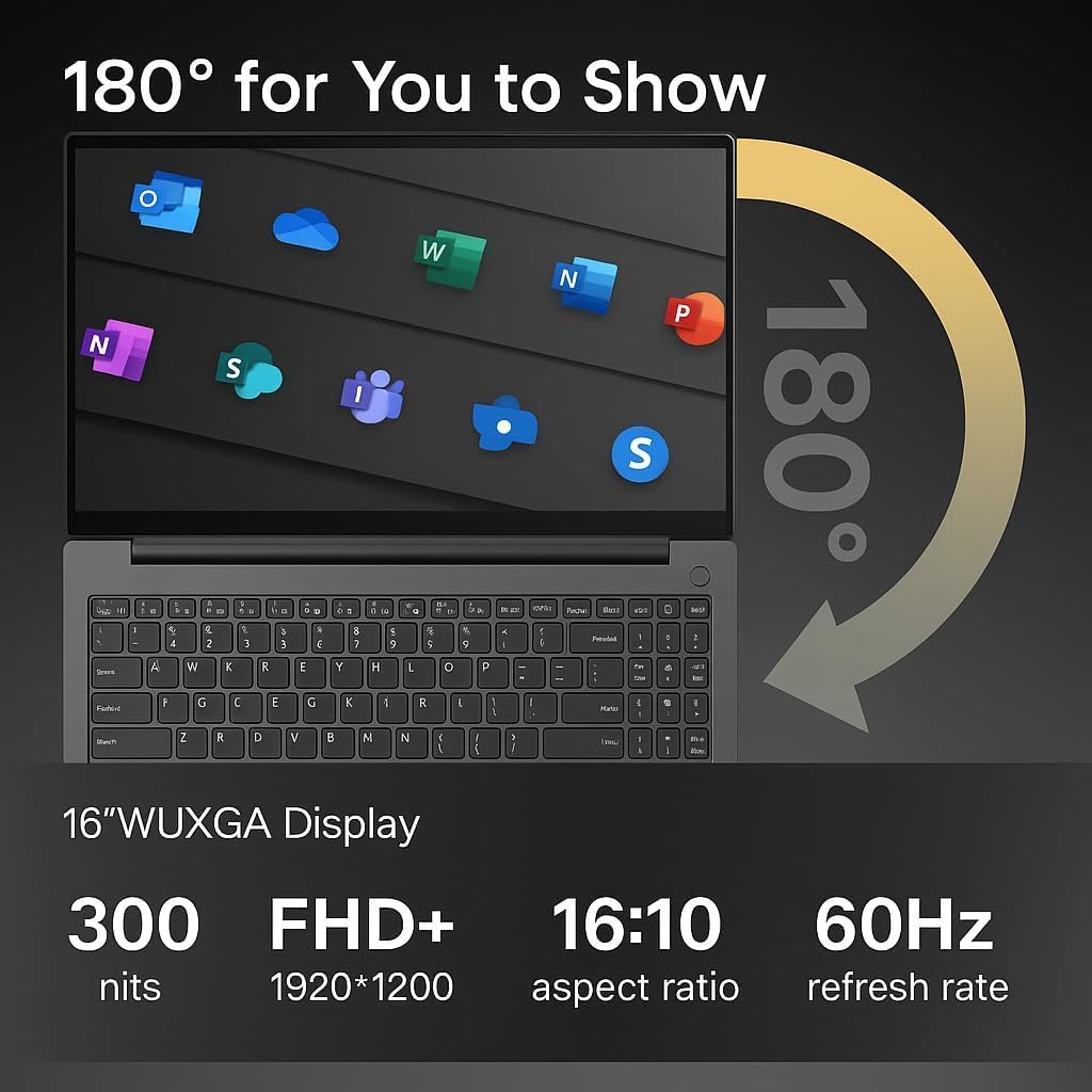 Lenovo 2026 Newly Released 16' WUXGA Thinkpad E16 Business Workstation Laptop, Intel Core Ultra 5 125U(Outperforms i7-1335U), 32GB RAM, 1TB PCIE, Backlit Keyboard, Fingerprint Reader, Windows 11 Pro