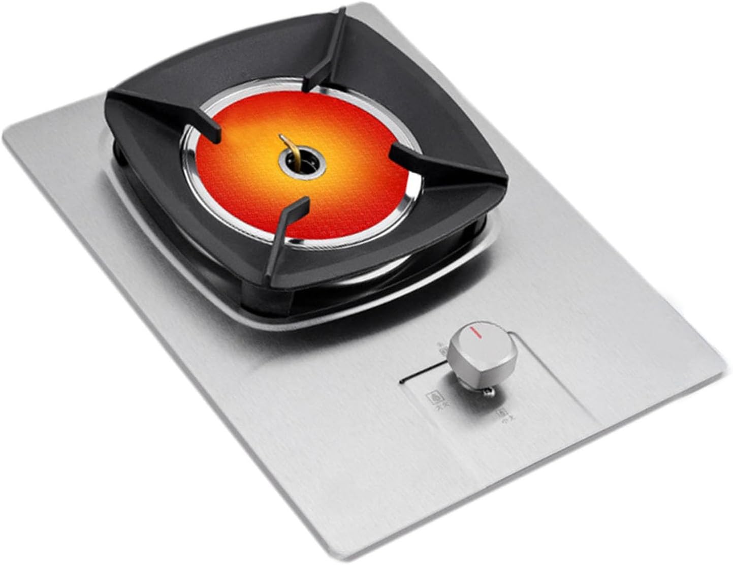 Portable Gas Stove,Single Burner Propane Stove,Max 10918.4BTU with Pulse Electronic Ignition Stainless Steel Suitable for Apartments Kitchens and More (Color : LPG)