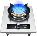 Portable Gas Stove,1 Burner Propane Stove,Max 17742.4BTU Stainless Steel with Pulse Ignition Can Be Timed for Indoor Kitchen,Apartment and Open Kitchen (Color : NG)