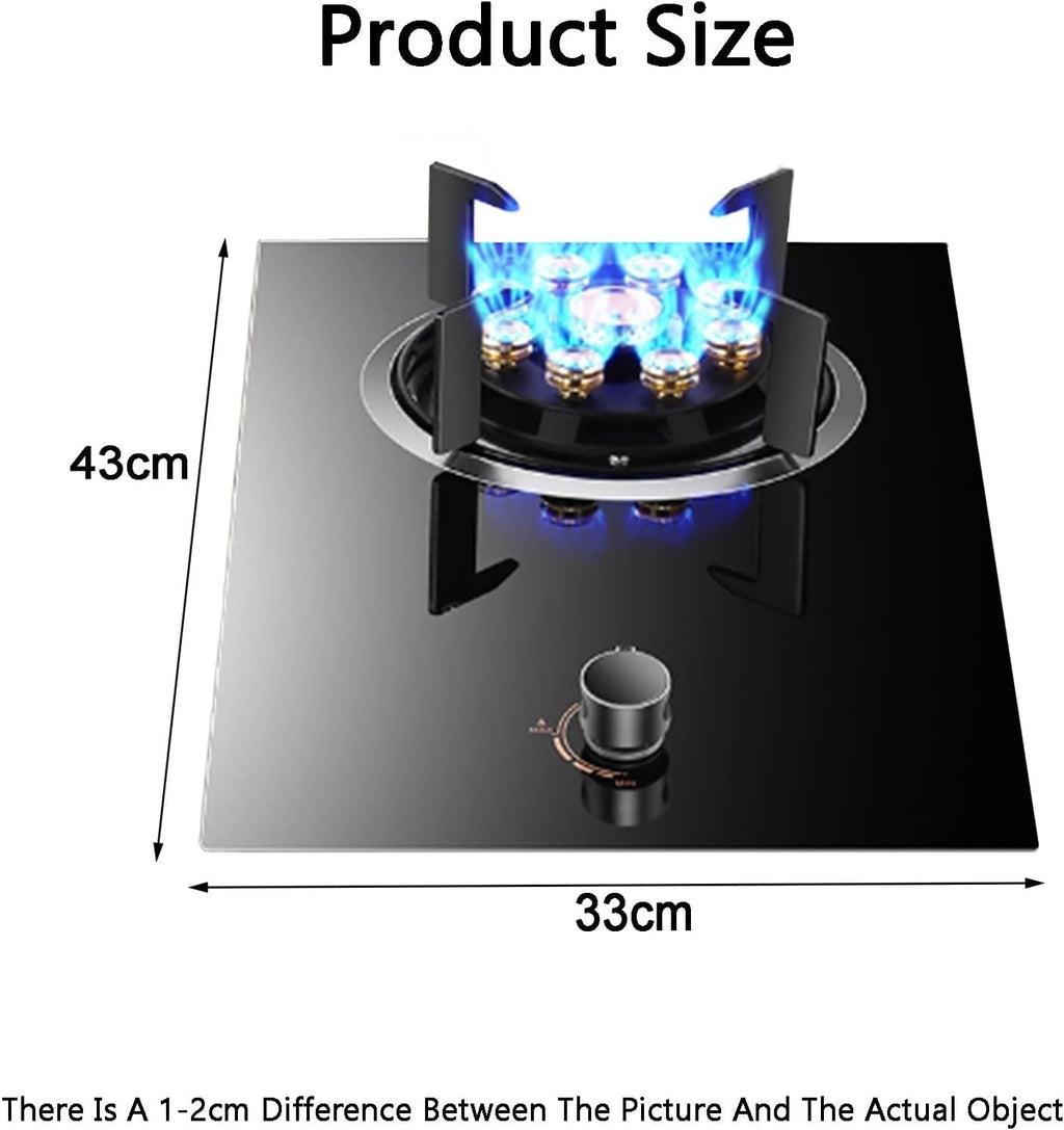 Gas Cooker,Single-Burner Tabletop Gas Stove,5.2kW Nine-Cavity Embedded,Suitable for Family Restaurants Food Stalls(NG)