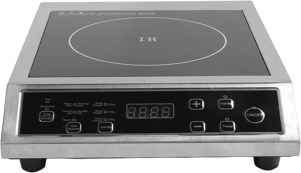 3500W Portable Induction Cooktop, Fast Heating Multifunctional Countertop Burner with Smart Touch Panel, for Cooking BBQ and Home Kitchen (US Plug 110V)