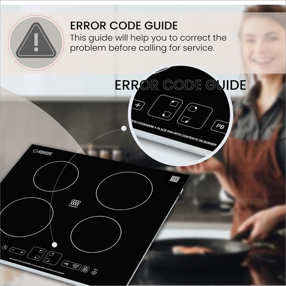 Equator Advanced Appliances 220V - 24' Built in Induction Cooktop 4 Burner
