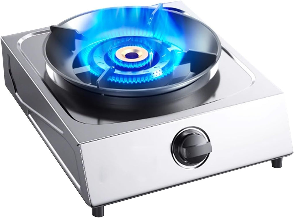 Gas Cooker,5.2kW Tabletop gas Stove,Single-Burner High-Fire cooker,Suitable for Camping Restaurants Home(NG)