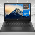 HP 14' High-Performance Laptop, HD Touchscreen, AMD Ryzen 7 5700U (Beats i7-1255U), 64GB RAM, 2TB SSD, Webcam, SD Card Reader, HDMI, Wi-Fi, Windows 11 Home, Black
