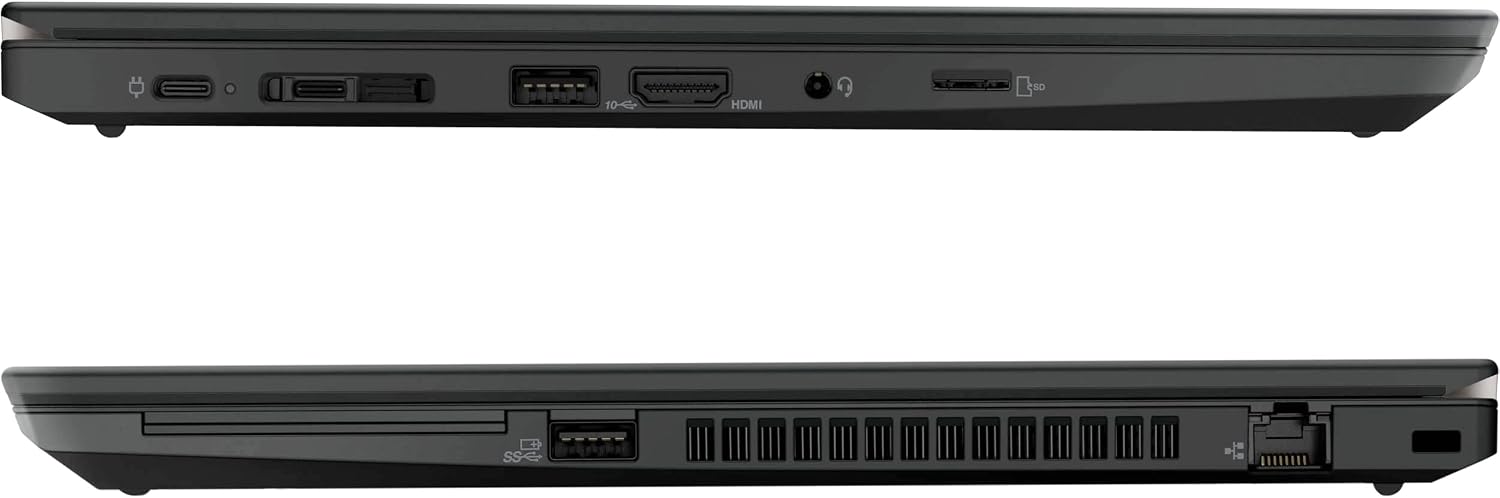 Lenovo Thinkpad T14 (Gen 1) 14'' Laptop, i5 10310U 1.7Ghz, 16GB DDR4, 256GB NVMe SSD, 1080p Full HD, Thunderbolt 3, HDMI, Webcam, Windows 11 Pro (Renewed) Black