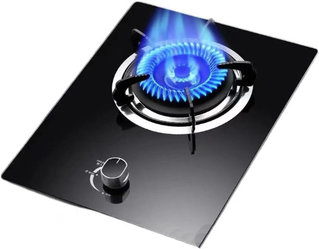 Gas Stove,Single Burner,4.5KW Kitchen Counter Top Stove,Gas/LP Gas Conversion Stove,with Flameout Protection,for Home Kitchen(LPG)