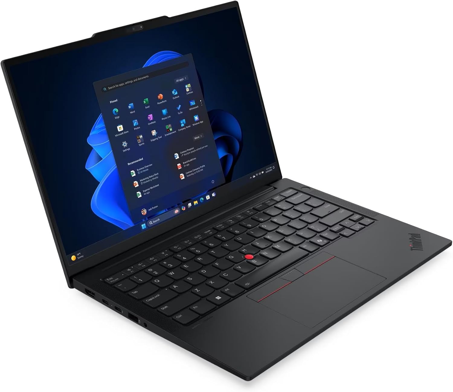 Lenovo ThinkPad E14 Gen 7 Laptop with Intel Core 7 240H Processor and Copilot +,14' WUXGA IPS, Touchscreen Display, with 32GB DDR5-5200MT/s Memory, 1TB SSD, FHD IR Hybrid Cam, Wi-Fi 6E, and Win 11 Pro
