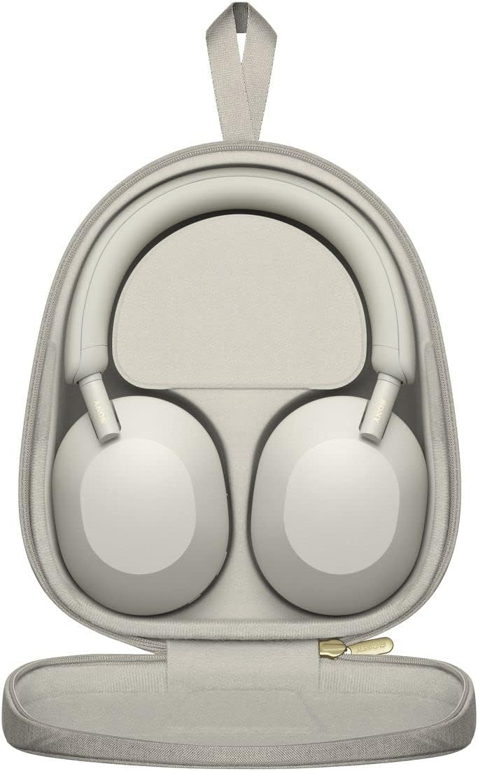 Sony WH-1000XM5 Noise Canceling Wireless Headphones - 30hr Battery Life - Over-Ear Style - Optimized for Alexa and Google Assistant - Built-in mic for Calls - Silver International Version