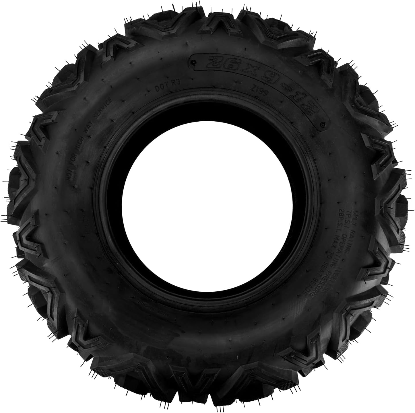 KAX 26x9-12 ATV UTV 26x9x12 ATV Mud All Terrain Tire 6PLY,Go Kart Tubeless Tire,Four Wheeler SET of 2