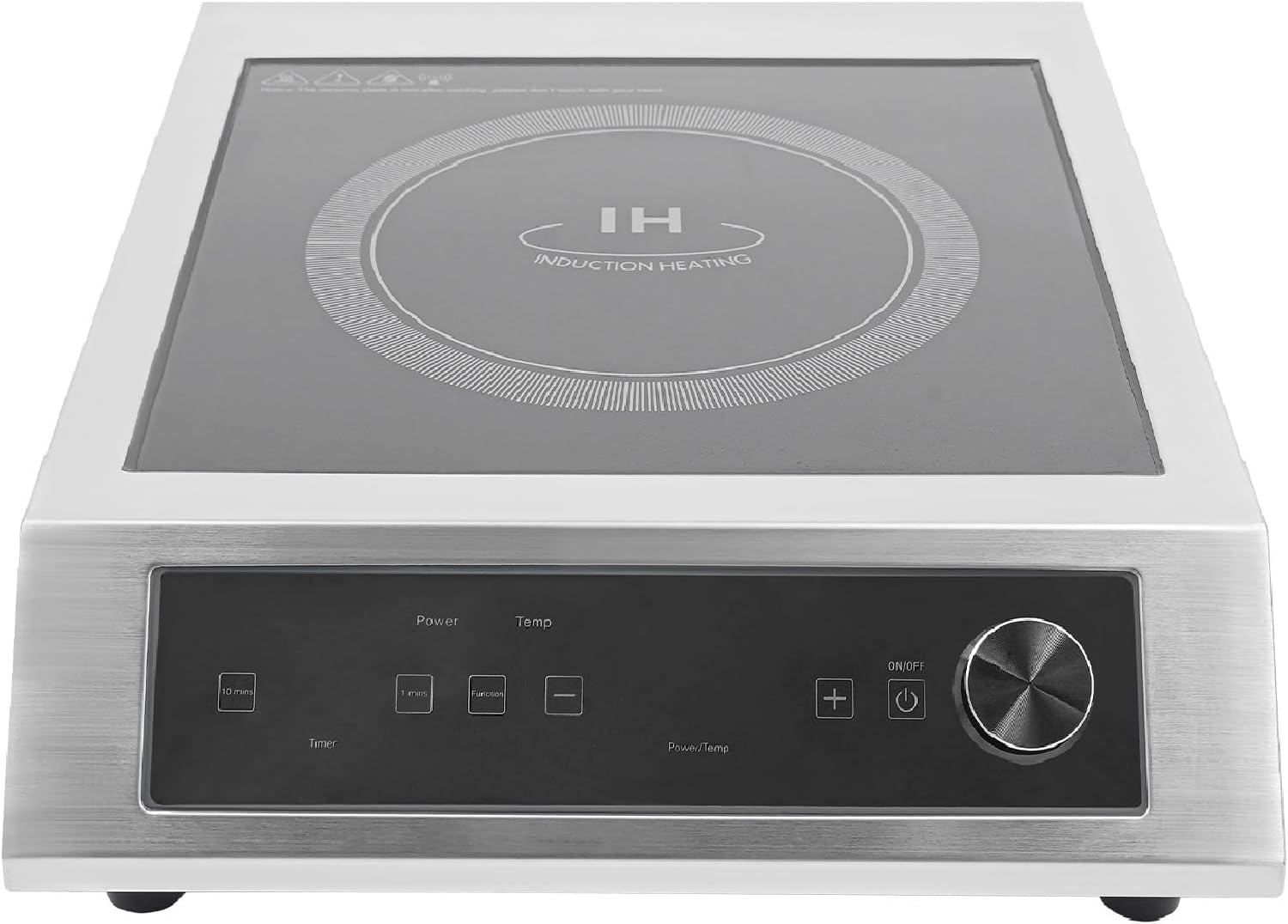 Commercial Induction Burner 3500W 110-127V Electric Cooktop Countertop Induction Stove with Temperature and Time Control, Powerful Hot Plate with LED Display