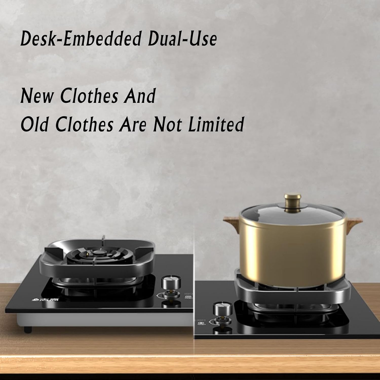 Propane Stove,2 Burners Portable Propane Stove,tempered Glass Gas Cooktop,Maximum 17742.4BTU Suitable for Home Kitchens and Dining Rooms (Color : NG)