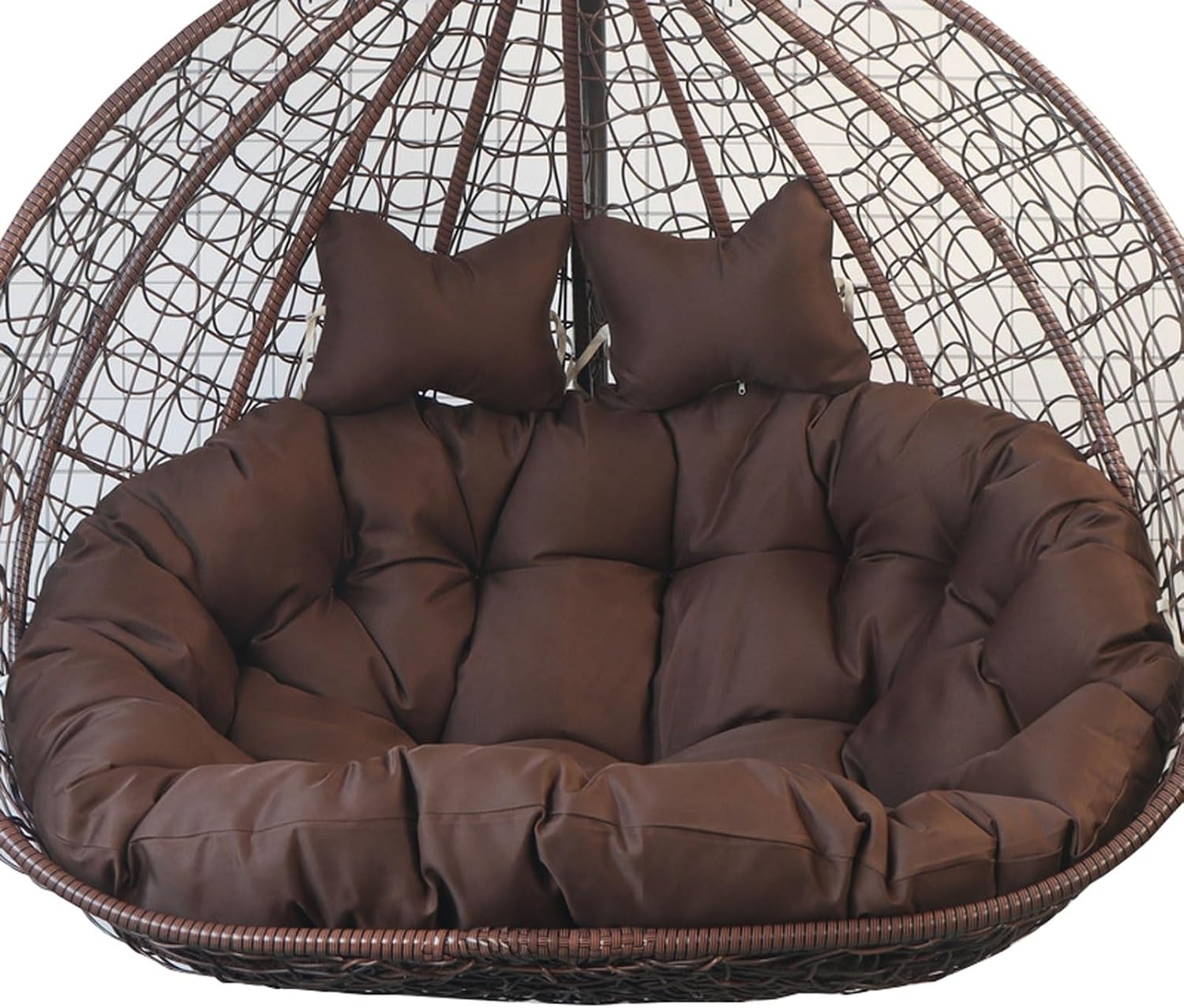 Swing Chair Cushion Replacement Waterproof Model Hanging Basket Swing Egg Chair Cushion, Waterproof and Removable, Thickened Hammock Replacement Cushion with Pillow