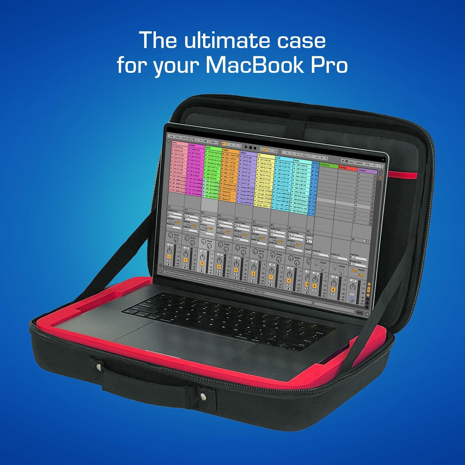 Analog Cases 16' MacBook Pro Hard Shell Case, Compatible with 2020-2024 M1 / M2/ M3 16-Inch MacBook Pro Laptop, Shock Absorbent Padded Hardshell Case