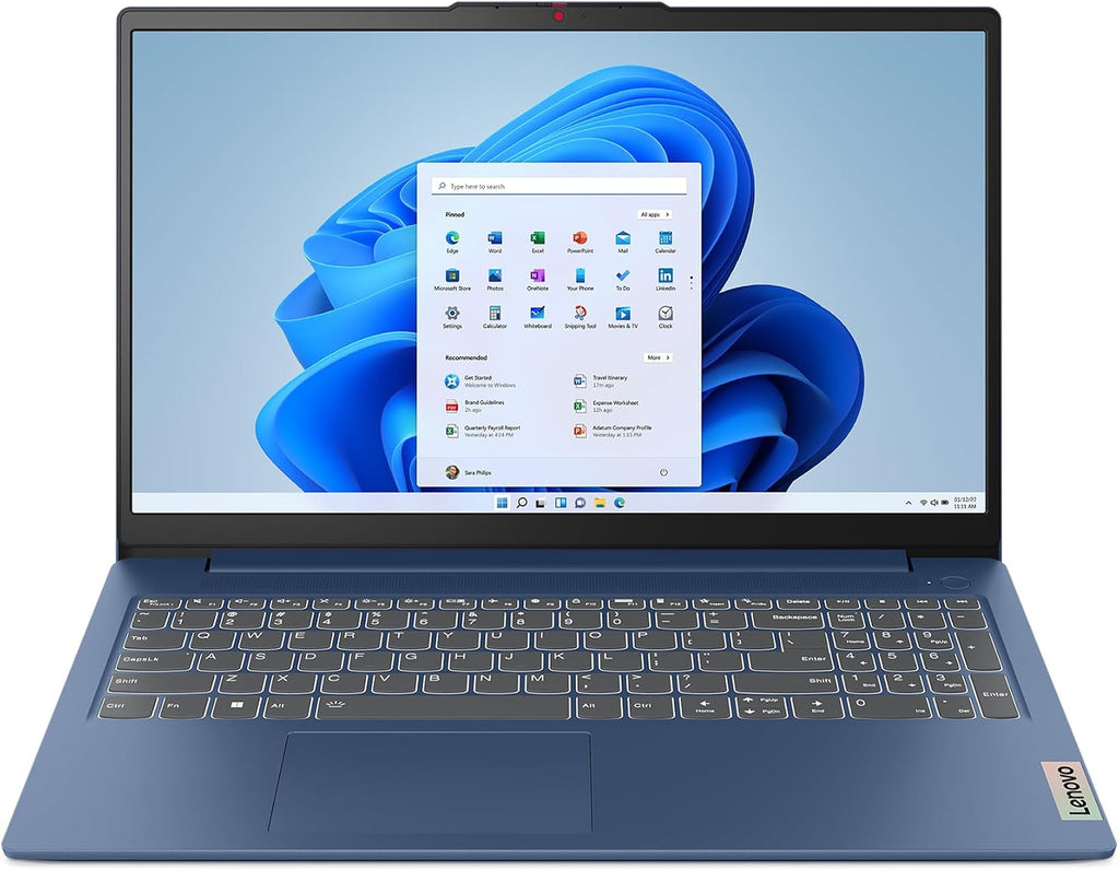 Lenovo IdeaPad Slim 3 - Everyday Laptop - Lightweight - Windows 11-15.6' FHD - 8GB Memory - 256GB Storage - AMD Ryzen 5 7520U - Abyss Blue