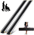 Wheelchair Ramp, Adjustable 3.5-6FT Portable Telescopic Ramps for Home Steps, Threshold, Stairs, Handicap, Doorways,600LBS Capacity with Storage Bag Aluminum Non-Skid(6FT)