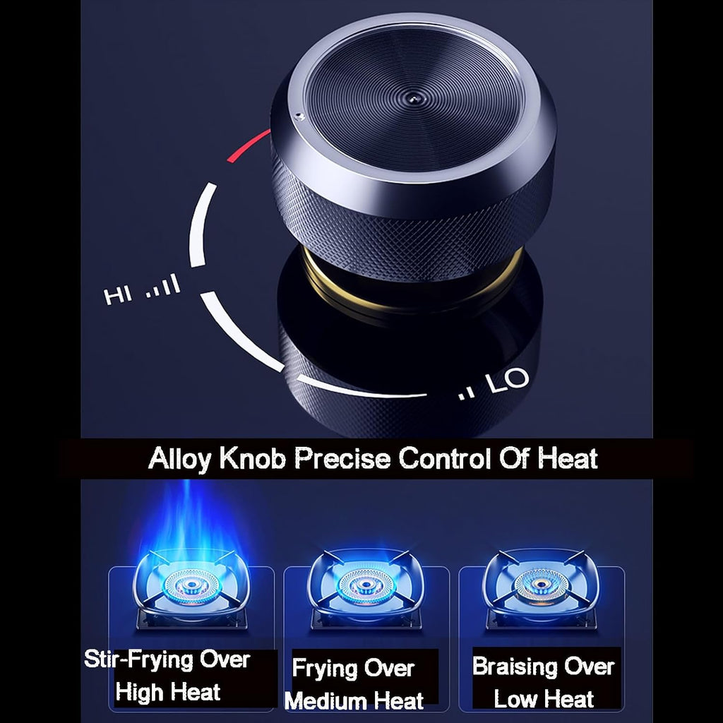 Single-Burner Gas Stove,Natural Liquefied Embedded Tabletop Gas Stove,with One-Way Timing Device(NG)