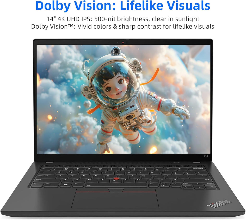 Lenovo Thinkpad T14 Business Laptop i7, Windows 11 Pro 14in FHD(1920x1080) T14 Laptop, Intel Core i7-10610, 16GB RAM, 512GB SSD, Wi-Fi, Bluetooth (Renewed)