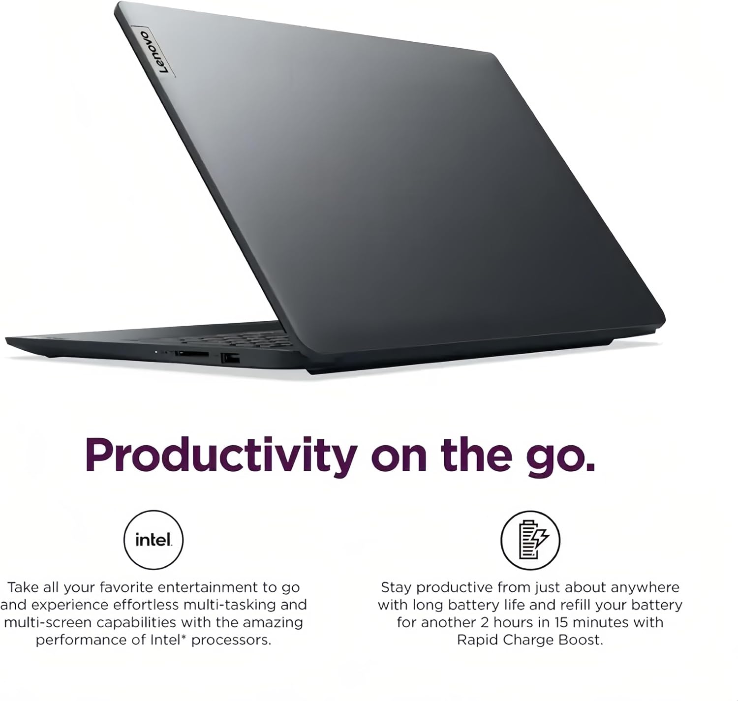 Lenovo IdeaPad 1i 15.6' FHD Touchscreen Laptop, Intel 13th Gen Core i5-1335U, Copilot AI, Webcam with Privacy Shutter, Numeric Keypad, Wi-Fi 6, Windows 11 Home, w/Mouse (24GB RAM | 1TB SSD)