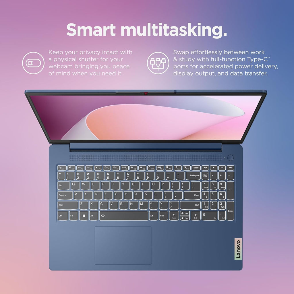 Lenovo IdeaPad Slim 3 - Everyday Laptop - Lightweight - Windows 11-15.6' FHD - 8GB Memory - 256GB Storage - AMD Ryzen 5 7520U - Abyss Blue