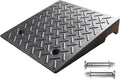 Kerb Ramps, 4 5 6 inch Non-Slip Curb Steps Heavy Duty Threshold Ramps Wheelchairs Scooters Motorcycles(5 inch Rise)