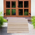 JYDQM Portable Driveway Ramp Non-Slip Wood Threshold/Curb Ramps for Driveway Front Door Steps, Portable Mobility Wheelchair/Car Slope, 5'/6'/7'/8' Rise(Size:60x38.8x15cm/23.6x15.3x6in)