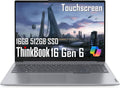Lenovo ThinkBook 16 Gen 6 Business Laptop (16' FHD+ Touchscreen, Intel 8-Core i5-13420H (> i7-1255U), 16GB DDR5 RAM, 512GB SSD), Thunderbolt 4, Ethernet, Wi-Fi 6, Webcam, Win 11 Pro w/ Copilot, Grey