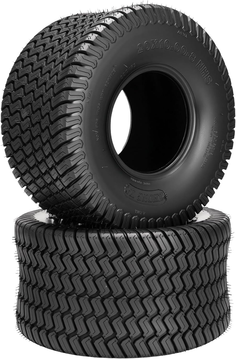 KAX 20x10-8 Lawn Mower Tires,20x10-8 Mud Tires for Off-Road, Golf Carts,4 Ply, 2Pcs,Tubeless Z-160