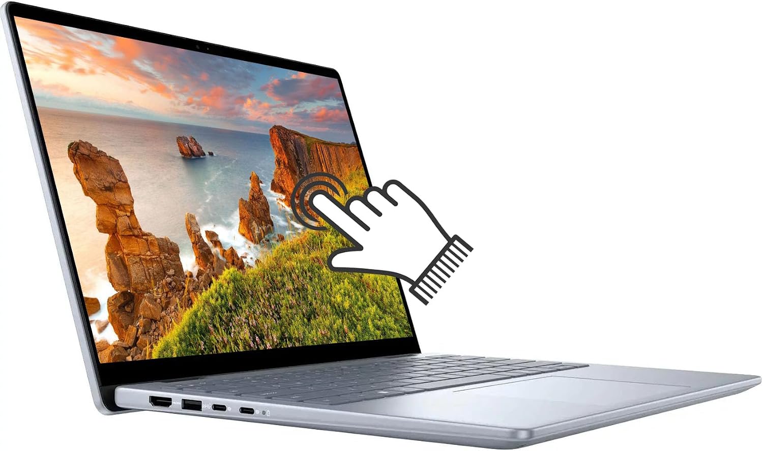 Dell Inspiron 14 7740 Laptop, 2 in 1 14' FHD+ Touchscreen Business Laptops, Intel Core 5 (> i7-1355U), 16GB DDR5 RAM, 1TB PCIe SSD, Backlit Keyboard, Fingerprint, 10Hr Battery Life, Windows 11 Pro