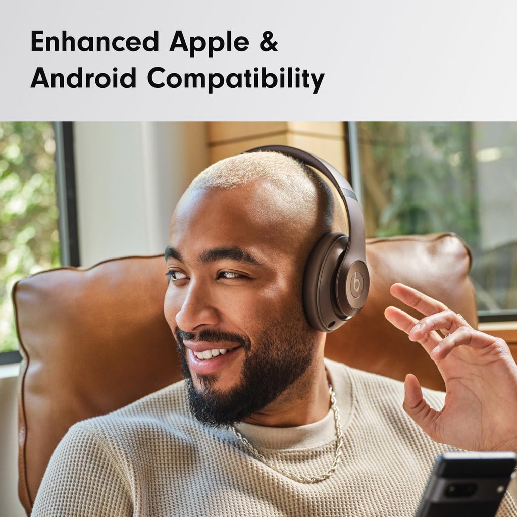 Beats Studio Pro Bluetooth Noise Cancelling Headphones with Apple 20W USB-C Power Adapter - Deep Brown