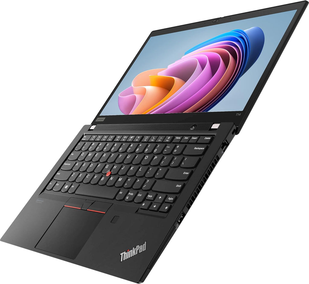 Lenovo Thinkpad T14 (Gen 1) 14'' Laptop, i5 10310U 1.7Ghz, 16GB DDR4, 256GB NVMe SSD, 1080p Full HD, Thunderbolt 3, HDMI, Webcam, Windows 11 Pro (Renewed) Black