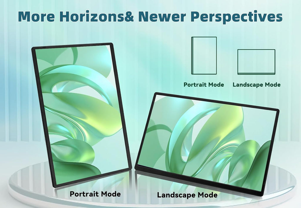 2.5K Portable Monitor for Laptop - 16 inch QHD Laptop Screen Extender 120% sRGB Wide Color HDR HDMI USB C Travel External Display with Kickstand Gaming Monitor for Computer PC Phone Game Console
